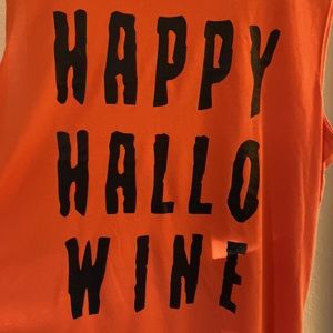 Modern Lux 🎃 HAPPY HALLO WINE 🍷 Tee Size Large